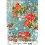 Model 777 New Year Cadence Rice Decoupage Paper 30x42cm.
