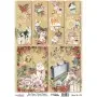 Model 785 New Year Cadence Rice Decoupage Paper 30x42cm.