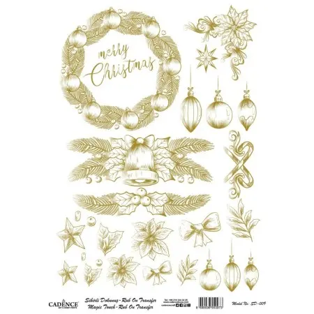 SD009 Gold Magic Touch Rubon 30x42cm