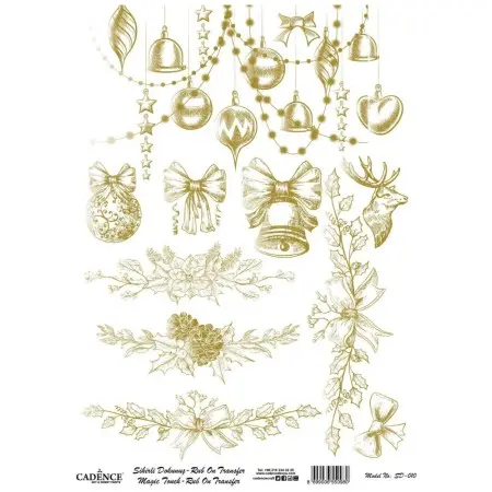 SD010 Gold Magic Touch Rubon 30x42cm