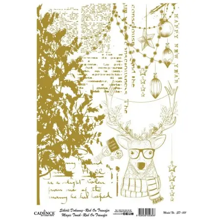 SD001 Gold Magic Touch Rubon 30x42cm