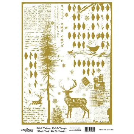 SD002 Gold Magic Touch Rubon 30x42cm