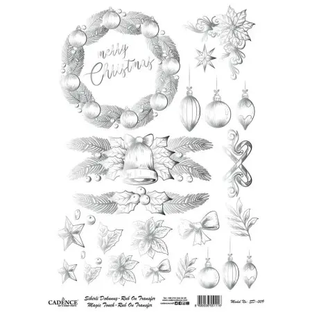 SD009 Silver Magic Touch Rubon 30x42cm