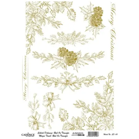 SD011 Gold Magic Touch Rubon 30x42cm