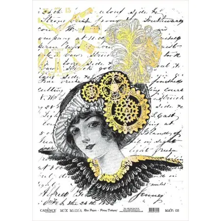 Mix Media Leaf Brass Decoupage MAV03 Gold