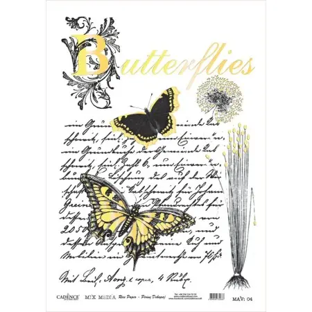 Mix Media Leaf Brass Decoupage MAV04 Gold