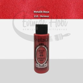 215 Kırmızı Cadence Ham Yüzeyler İçin Metalik Boya 70ML