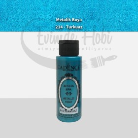 214 Turkuaz Cadence Ham Yüzeyler İçin Metalik Boya 70ML