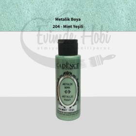 204 Mint Yeşili Cadence Ham Yüzeyler İçin Metalik Boya 70ML