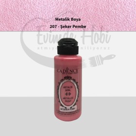 207 Şeker Pembe Cadence Ham Yüzeyler İçin Metalik Boya 120ML