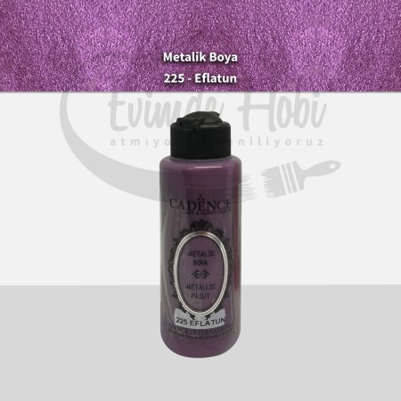 225 Eflatun Cadence Ham Yüzeyler İçin Metalik Boya 120ML