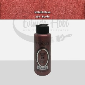 236 Bordo Cadence Ham Yüzeyler İçin Metalik Boya 120ML