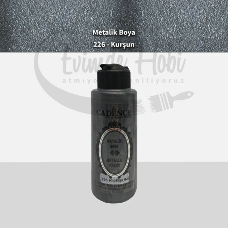 226 Kurşun Cadence Ham Yüzeyler İçin Metalik Boya 120ML