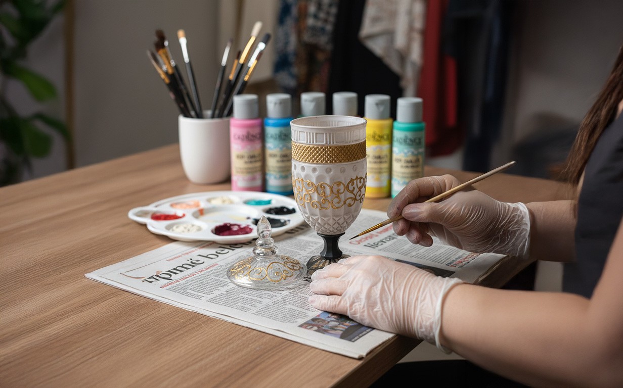 Painting Glass & Ceramic Objects: Creative Ideas for Vintage Bottles and Jars